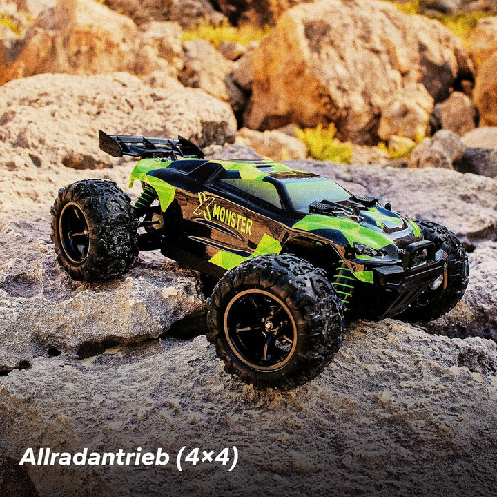 Overmax X-Monster 3.0 Truck Ferngesteuertes RC Auto 45 km/h, 1:18, 2 Akkus, Allrad, 100m Reichweite,