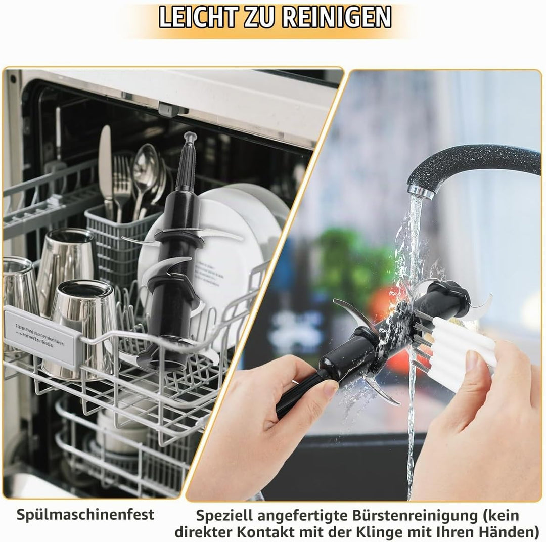 Mixer Ersatzteile Für Ninja Küchenmaschine, Hackklinge Ersatzteile Mit 6 Klingen Für Nutri Ninja 72o