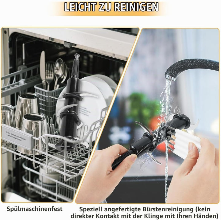 Mixer Ersatzteile Für Ninja Küchenmaschine, Hackklinge Ersatzteile Mit 6 Klingen Für Nutri Ninja 72o