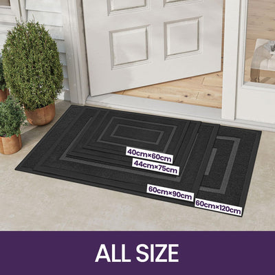 DEXI Fussmatte Aussen 60 x 90 cm, rutschfest Fussmatte Waschbar Schmutzfangmatte für Haustür, Robust