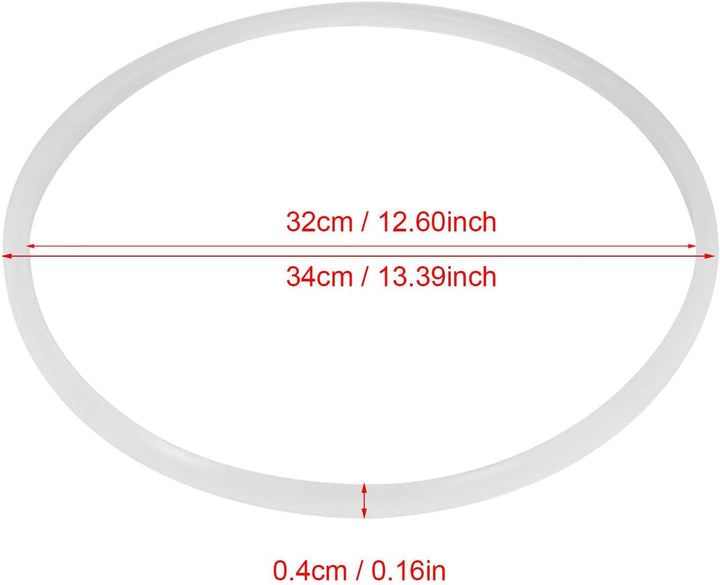 lyrlody Silikon Dichtungsring für Schnellkochtopf 22-32 cm Hohe Temperaturbeständigkeit Ersatzzubehö