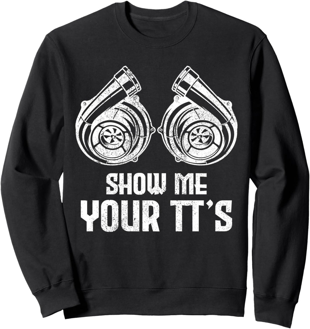 Racing Auto Tuner, Turbo Tuning Treffen Festivals Mechaniker Sweatshirt