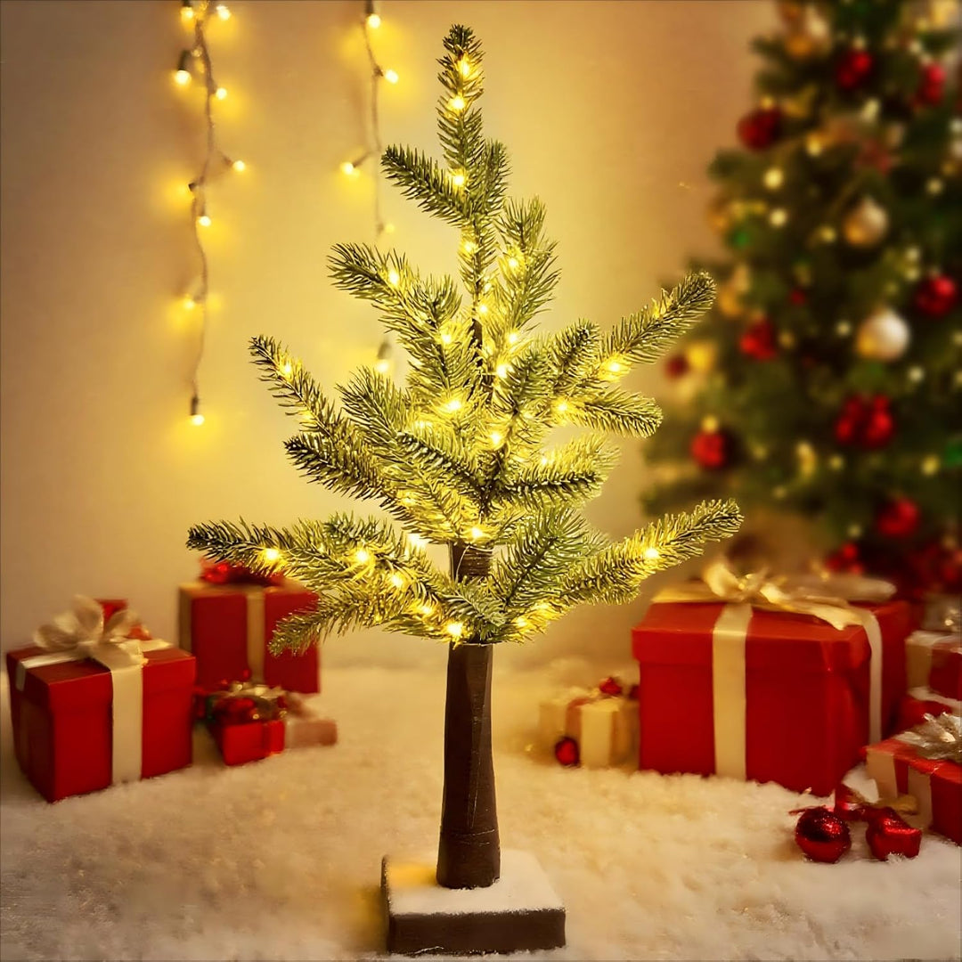 Weihnachtsdeko Lichterbaum Für Innen Weihnachtsbaum mit 60 LEDs & Timer, Weihnachten deko LED Baum L