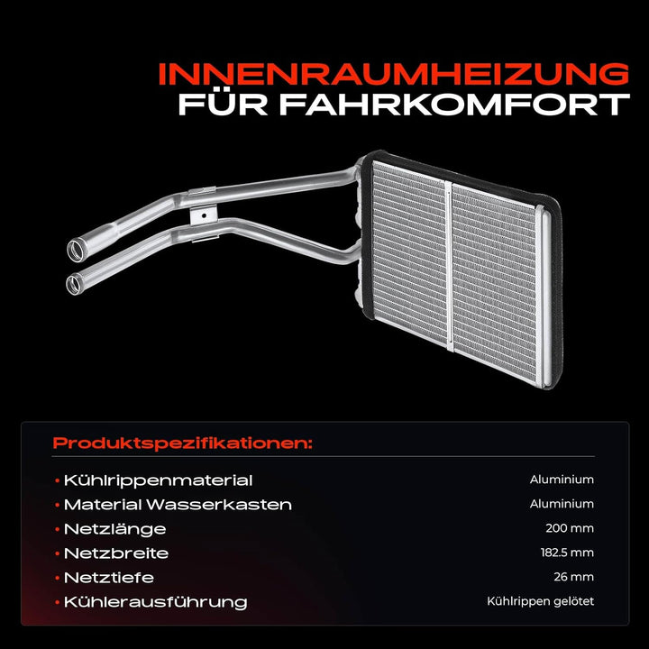 Frankberg 1x Wärmetauscher Kompatibel mit Grand Cherokee II WG WJ 2.7L-4.7L 1999-2005 Replace# 50126