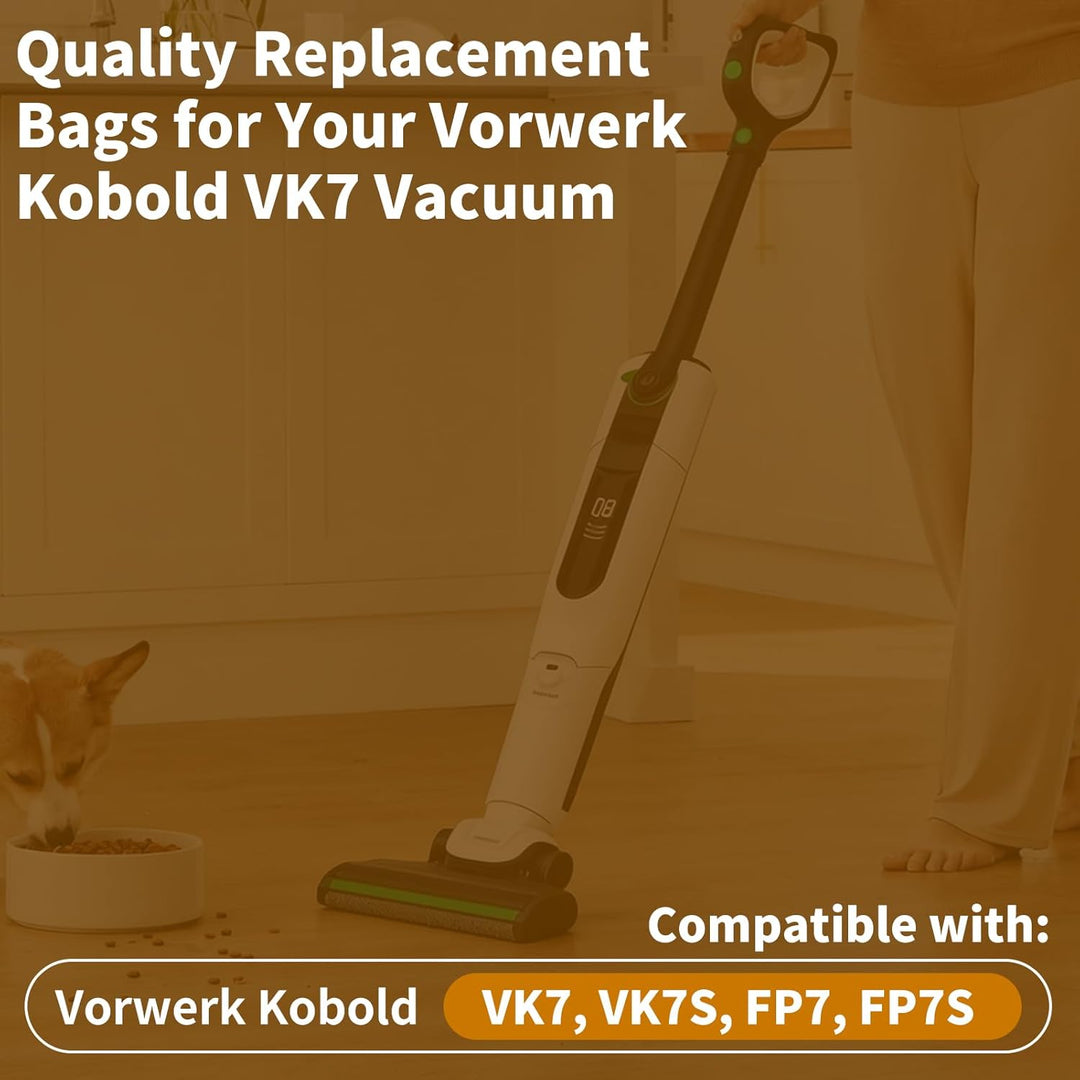 13 Stück Staubsaugerbeutel für Vorwerk Kobold VK7 FP7,Staubsauger Beutel Zubehör für Vorwerk VK7 Sta