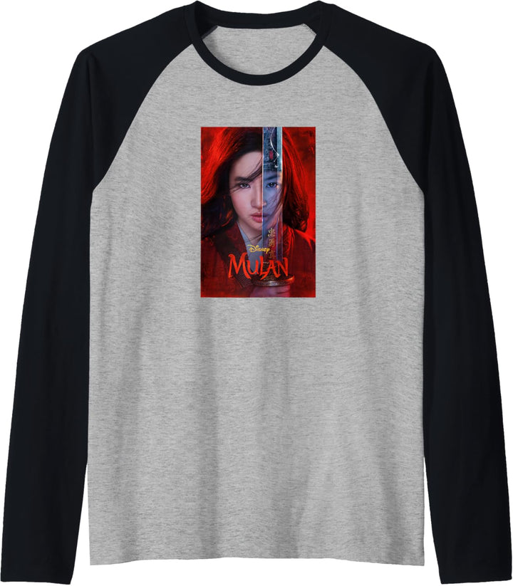 Disney Mulan Live Action Mulan Split Poster Raglan