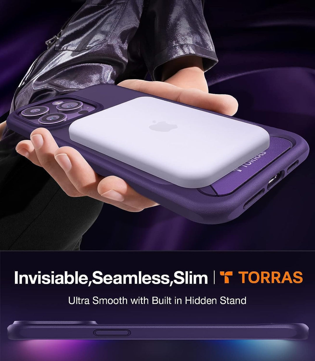 TORRAS für iPhone 14 Pro Max Hülle für MagSafe [Zertifizierte Militärschutz & Upgraded TOP Magnetkra