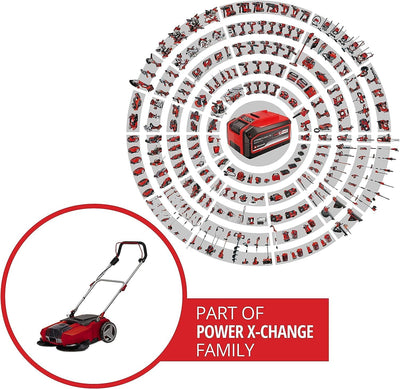 Einhell Akku-Kehrmaschine TE-SW 18/610 Li-Solo Power X-Change (18 V, Li-Ion, 20 L Schmutzbehälter, 6