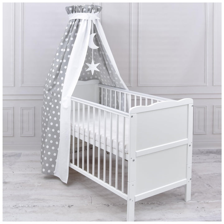 Generisch Baby Delux Babybett Himmel Betthimmel Baumwolle Baldachin für Babybett Kinderbett Wiege St