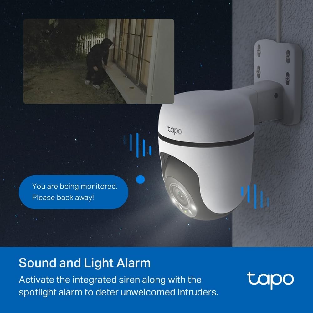 Tapo C510W(2-Pack) 360° WLAN-Überwachungskamera für aussen, Farbnachtsicht, KI-Erkennung, Smart Trac