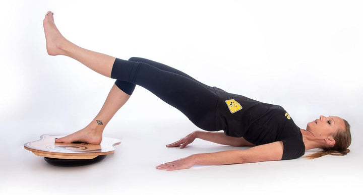 RollerBone 1.0 Pro Set + Softpad – Balance Board & Balance Trainer für Fitnesstraining