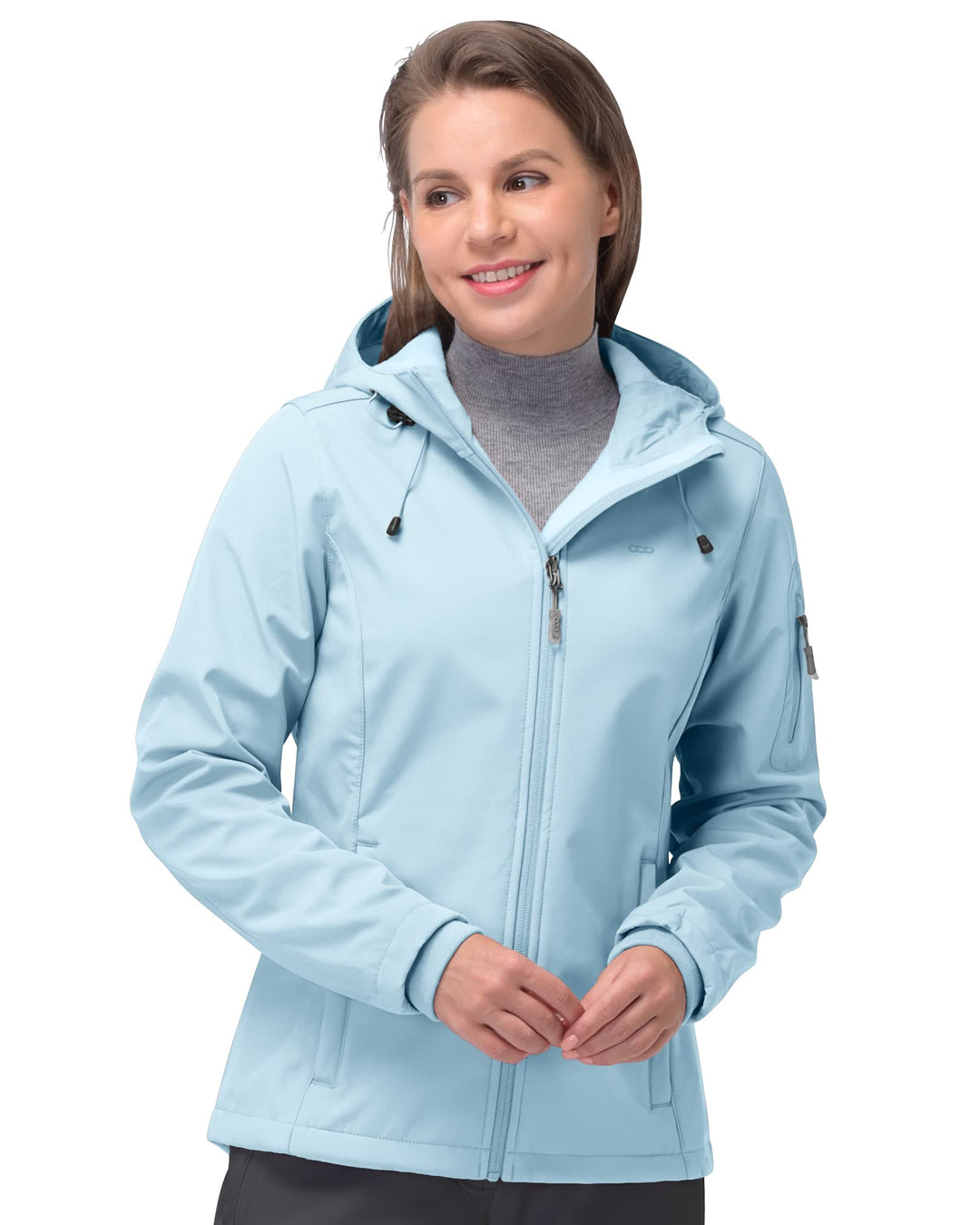 33,000ft Softshelljacke Damen Wasserdichte Atmungsaktive Warme Winterjacke Fleece Übergangsjacke Win