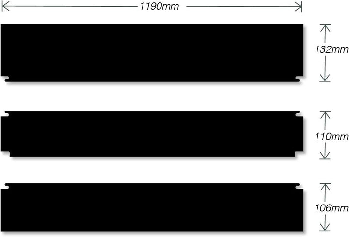 iQuatics Universal/Juwel kompatible Ersatzklappen Set ohne Skimmer/Feederlöcher, Lido 200 IV Schwarz