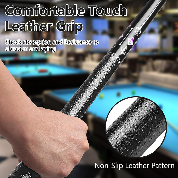 Billard Queue 18 19 20 21 oz, 58" Pool Queue Sticks 13mm Spitzen für Professionelle Billardspieler,