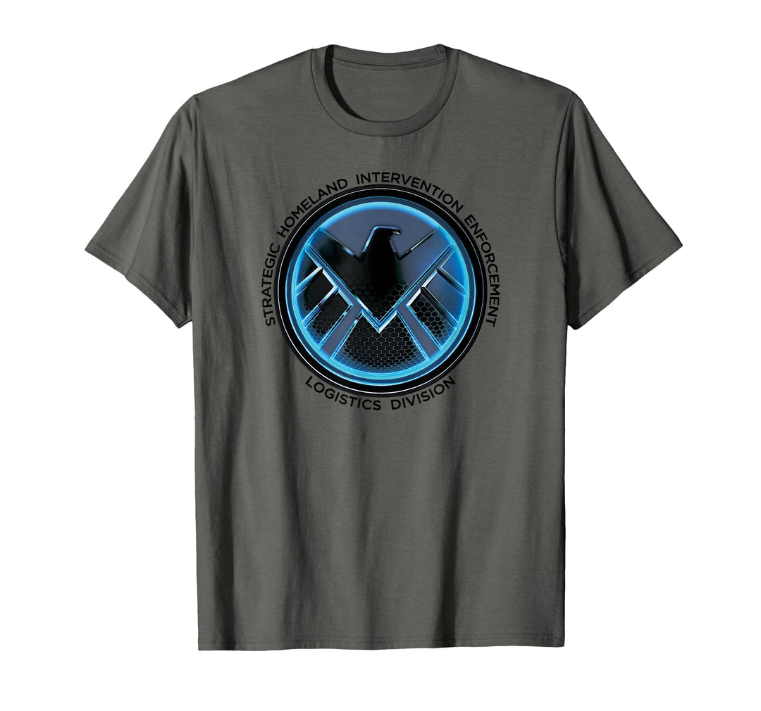 Men's S.H.I.E.L.D Logistics Logo Graphic T-Shirt Medium Red