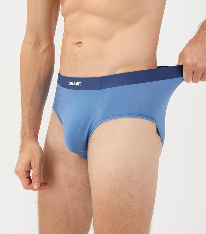 Separatec Herren Boxershorts 4er Pack Doppelbeutel Dual Pouch, Bambus Unterhosen Männer, Stretcken H