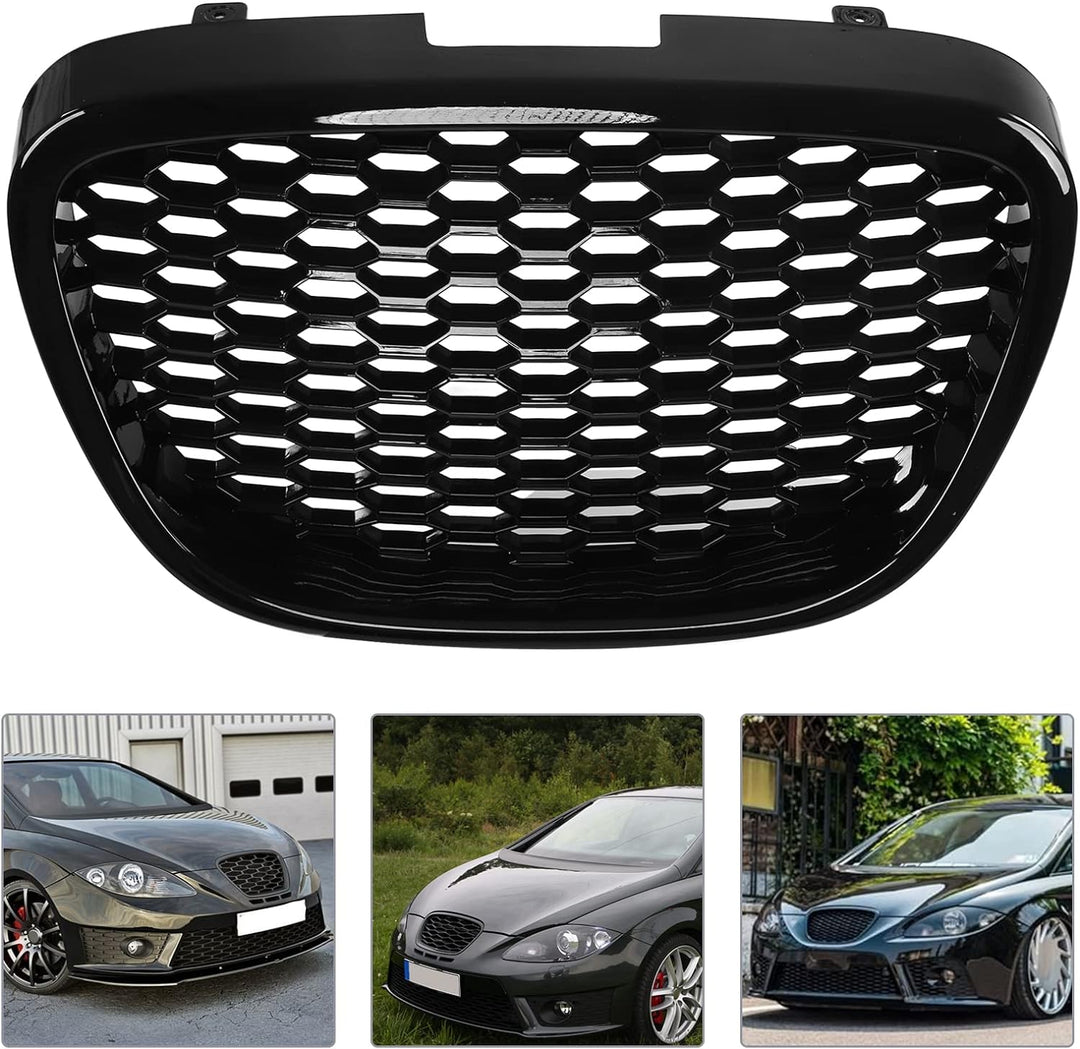Motorhaube Lüftungsgitter Abdeckung Kühlergrill 1133007 Glänzend Schwarz Hitzebeständiger Stossfänge