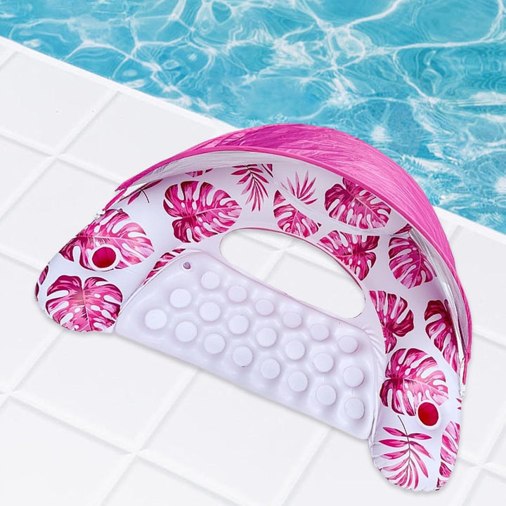 Luftmatratze Pool, Aufblasbarer Pool Schwimmstuhl, Aufblasbarer Sessel Für Pool Mit 2Getränkehalter