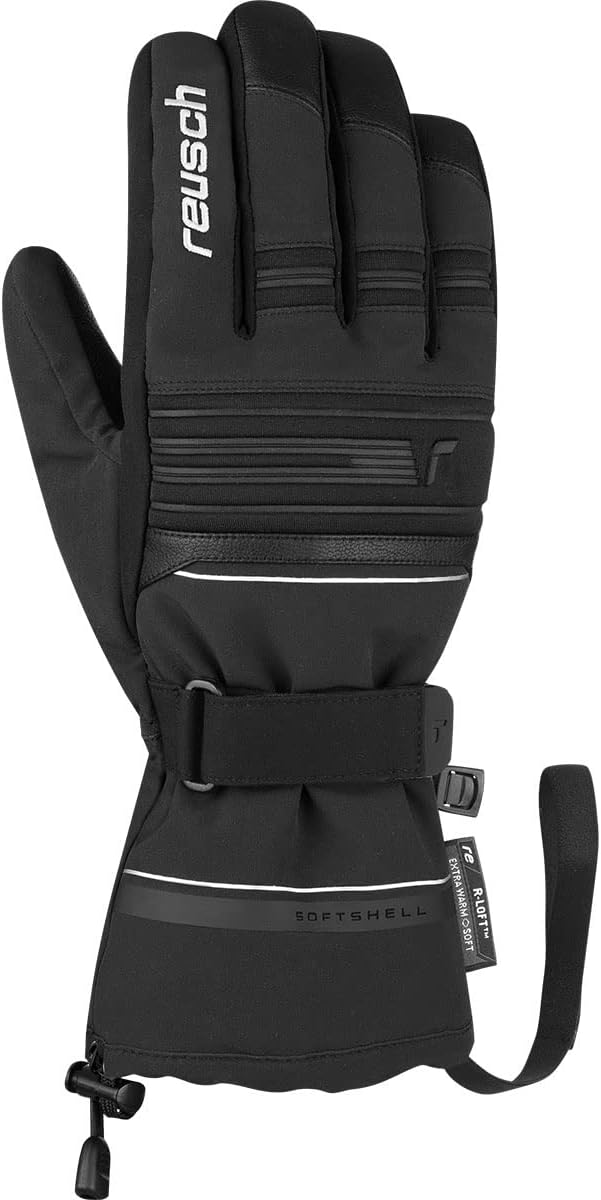 Reusch Damen Kondor R-tex extra Warmer, wasserdichter und atmungsaktiver Skihandschuh 7.5 Schwarz, 7