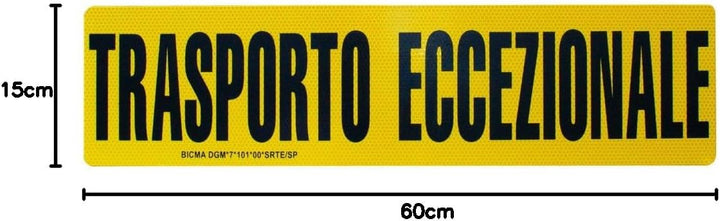 Cora 001890100 Panneau de Transport Exceptionnel, 600 x 150 mm, 1 Stück