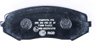 HELLA PAGID 8DB 355 012-351 Bremsbelagsatz - T1600 - Dicke/Stärke: 17mm - Bremssystem: Tokico - mit