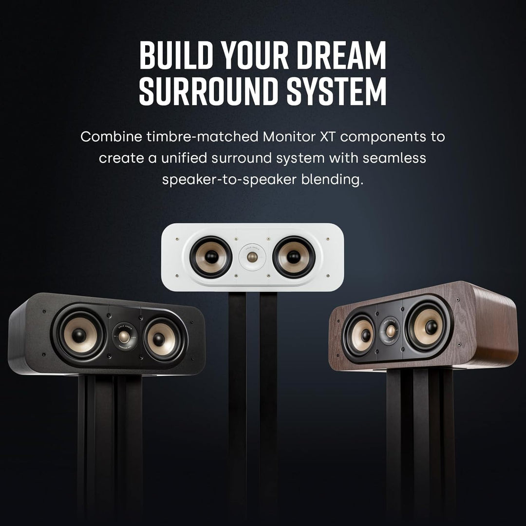 Polk Audio Signature Elite ES30 Centerlautsprecher, schlanker, hochauflösender Center Lautsprecher,