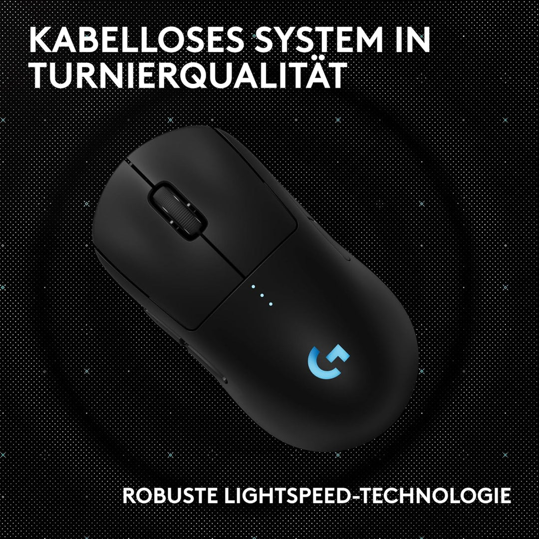 Logitech G PRO 2 LIGHTSPEED kabellose Gaming-Maus Rechts-oder Linkshänder, mit bis zu 4 anpassbaren,