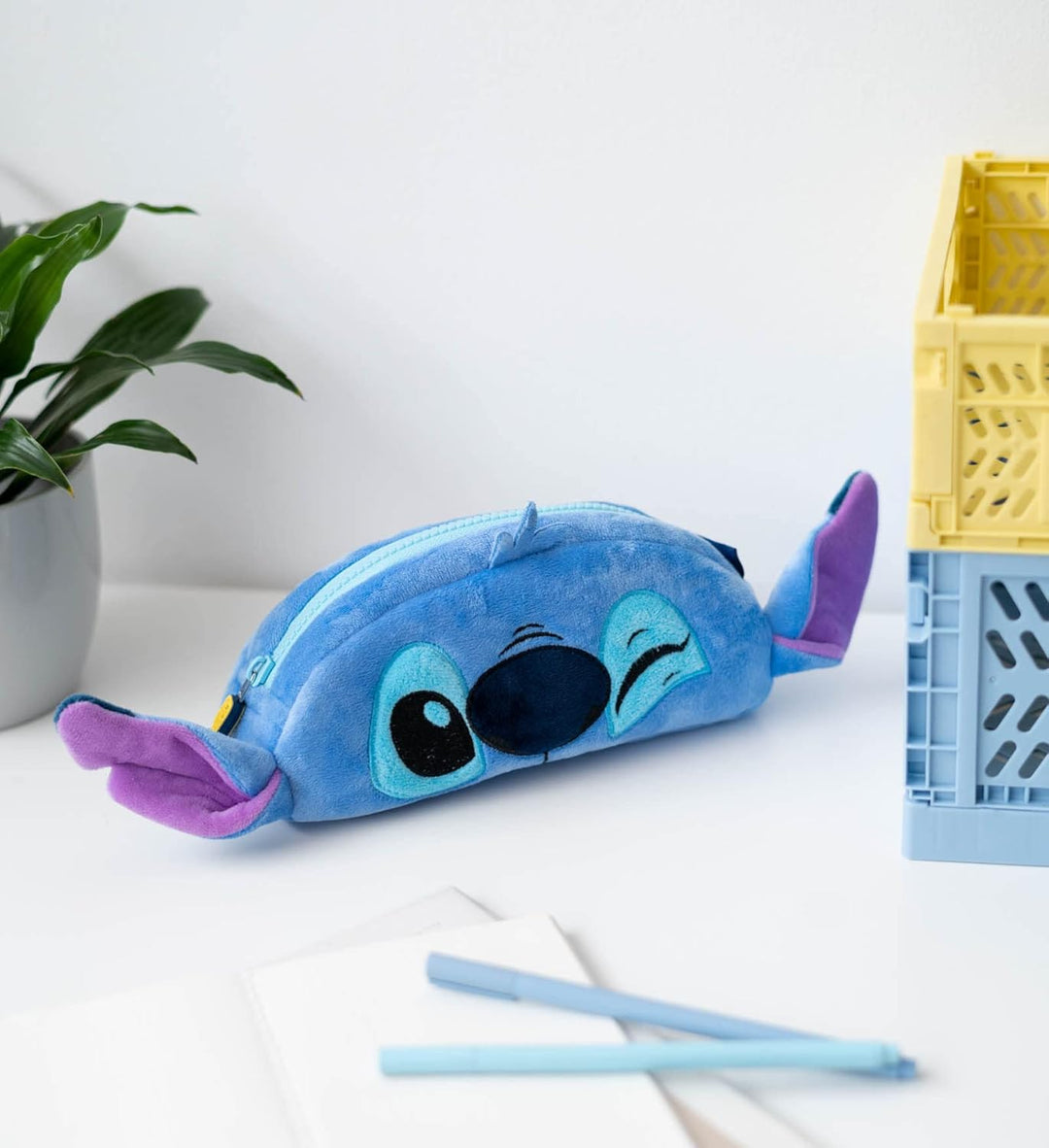 Grupo Erik Plüsch Mäppchen Disney Stitch 1 Fach - Stift Etui Schule - Federmäppchen Mädchen Schlampe