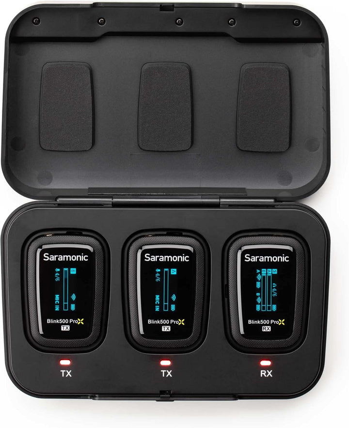 Saramonic Blink 500 Prox B2 | 2 Personen Wireless 2.4GHz Clip-On Mikrofonsystem mit Lavaliers