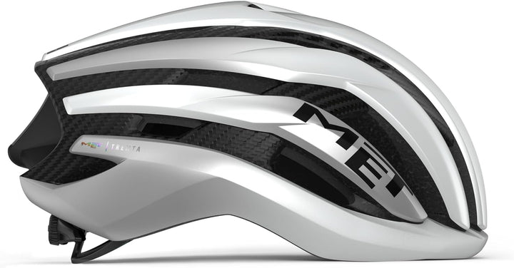 MET Trenta 3K Carbon MIPS Helm weiss/grau Einheitsgrösse, Einheitsgrösse