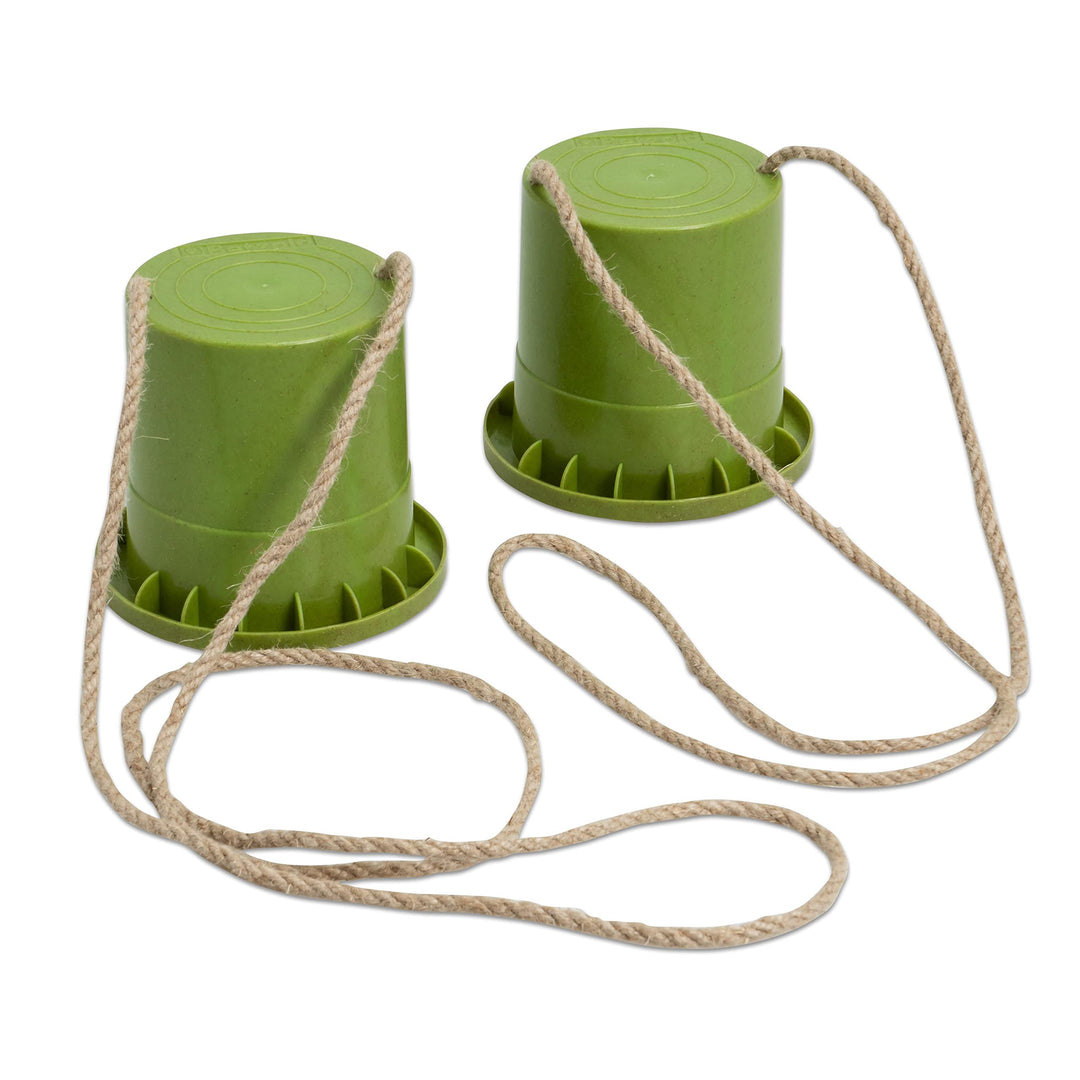 Betzold Laufstelzen aus treeNside-Material – Topfstelzen Becherstelzen Balance-Training grün, grün