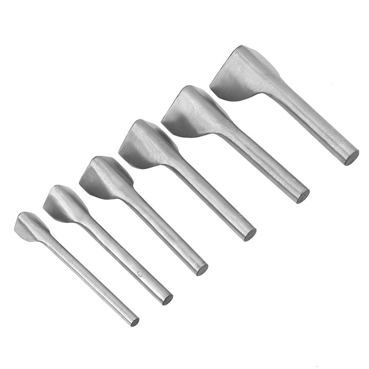 6 Stück/Set DIY Leder Carft V Form Stanzgürtel Endschneider für Zuhause Leder Nähen (15–40 mm)