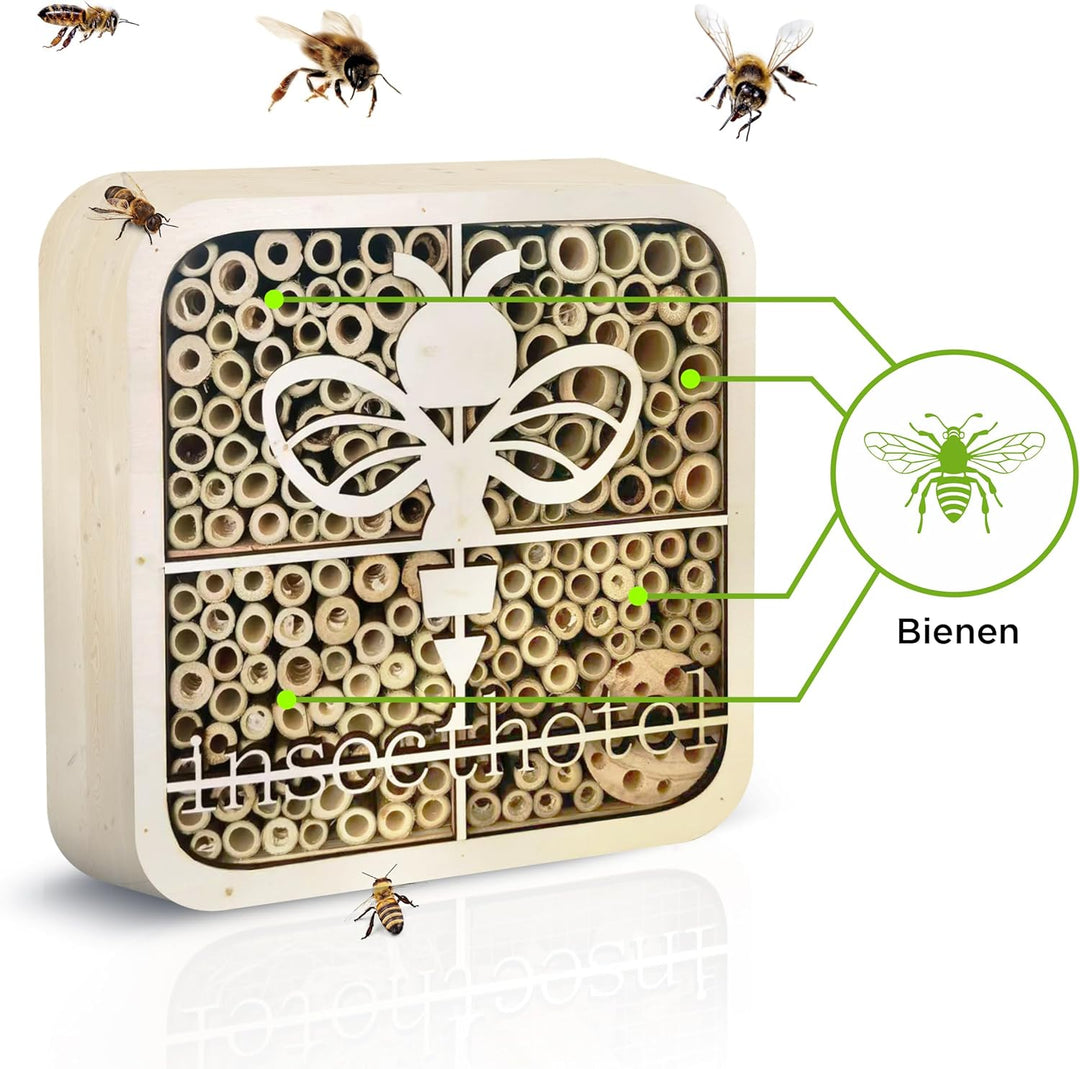 ISOTRONIC Insektenhotel | umweltfreundliches Insektenhaus für Marienkäfer, Bienen und andere Insekte