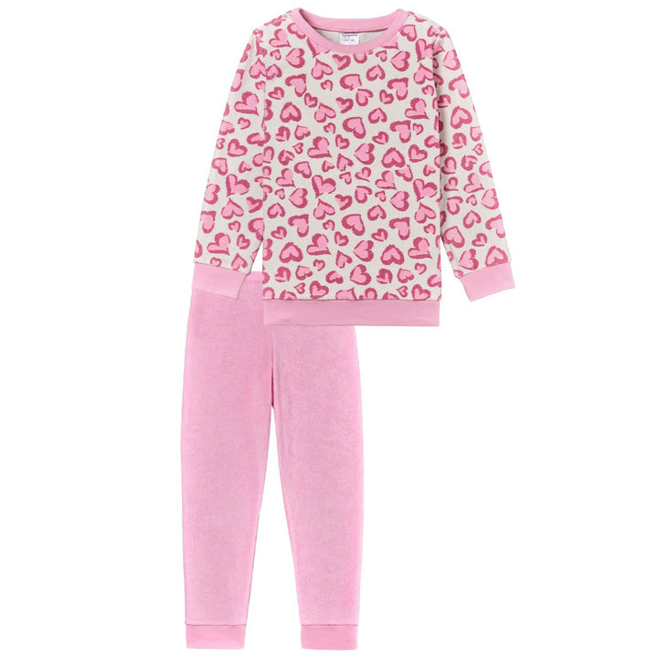 Schiesser Mädchen Schlafanzug Set Pyjama warme Qualitäten Frottee - Fleece - Interlock - Grösse 92 b
