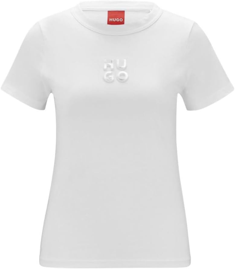 HUGO Damen T Shirt XL Natural101, XL Natural101
