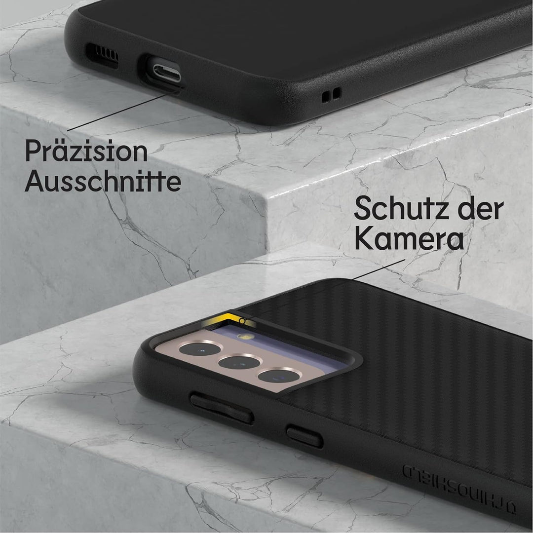 RhinoShield Case kompatibel mit [Samsung Galaxy S21] | SolidSuit - Schockabsorbierende Dünne Schutzh