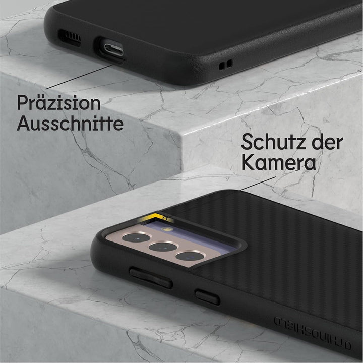 RhinoShield Case kompatibel mit [Samsung Galaxy S21] | SolidSuit - Schockabsorbierende Dünne Schutzh