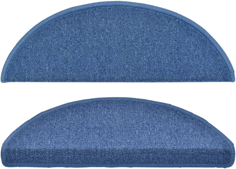 15 STK. Treppenmatten Blau 65x24x4 cm Treppenstufen Matten Modern Stufenteppich Treppenstufen Antiru