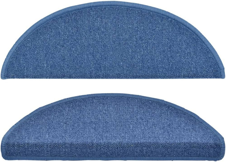 15 STK. Treppenmatten Blau 65x24x4 cm Treppenstufen Matten Modern Stufenteppich Treppenstufen Antiru