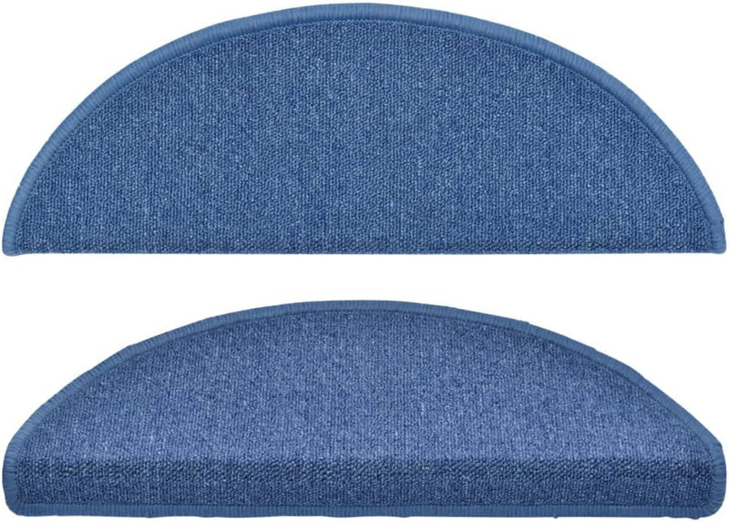 15 STK. Treppenmatten Blau 65x24x4 cm Treppenstufen Matten Modern Stufenteppich Treppenstufen Antiru
