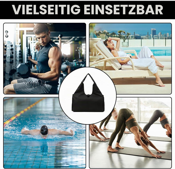 Sporttasche Damen Yogatasche, Yogatasche Sporttasche mit Schuhfach, Wasserdicht Reisetasche Training