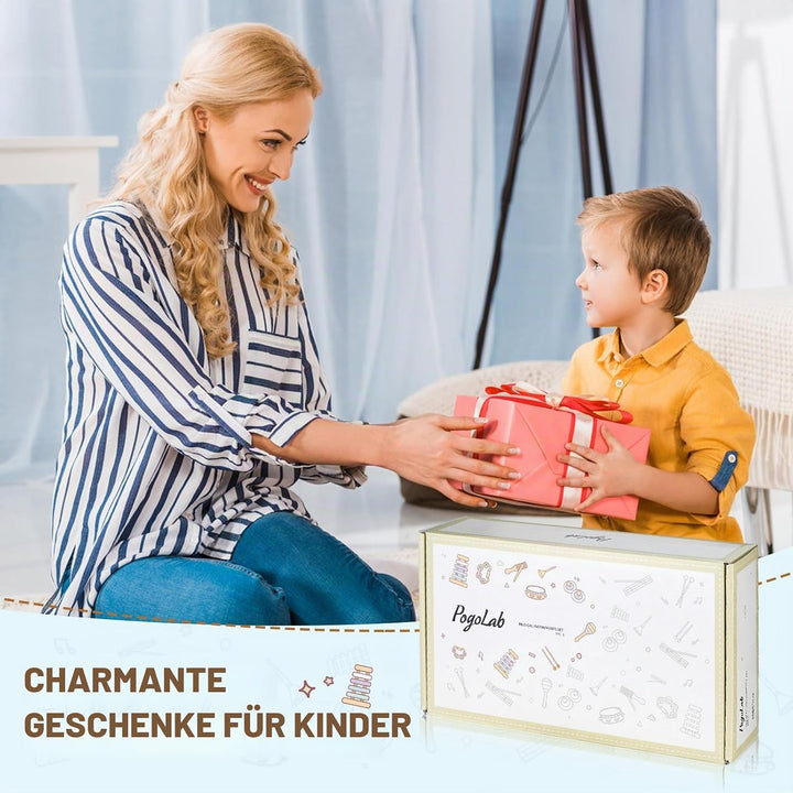 Musikinstrumente Kinder ab 3 Jahre, Montessori Musikalische Spielzeuge für Babies mit Xylophon Kinde