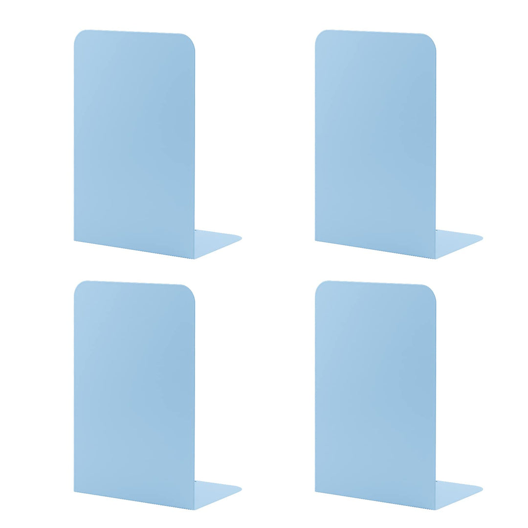 MSDADA Buchstützen aus Metall L, 102x203x135mm, 2 Paar CD Buchständer Kinder, Bücherregal für Schule