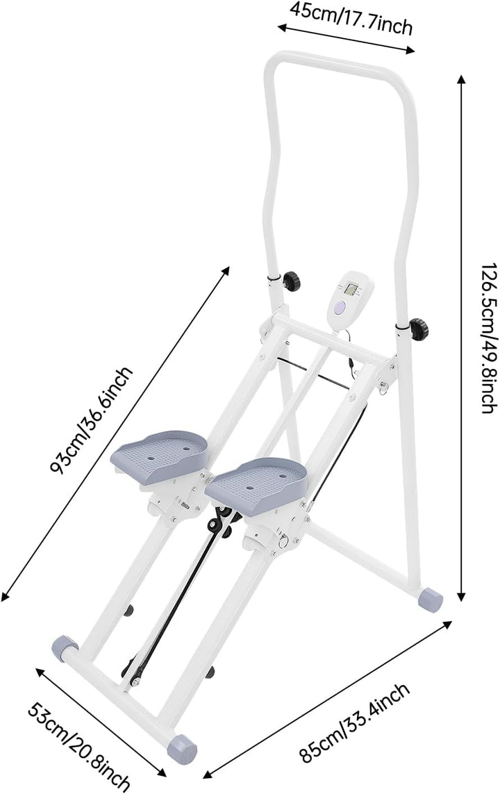 Vertikale Klettermaschine, Stair Stepper für Home Gym Übung, Klappbarer Stepper mit 3 Trainingsmodi,