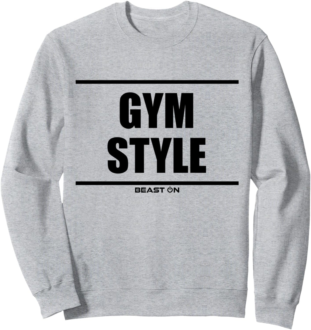 Gym Style Beast On Fitness Gym Motivation Workout Training Sweatshirt