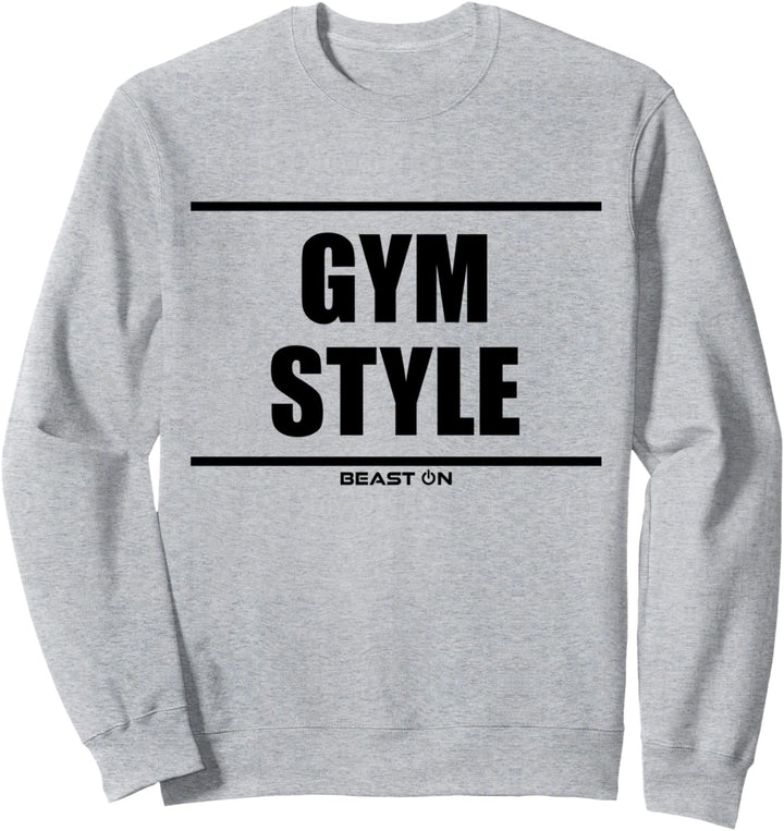 Gym Style Beast On Fitness Gym Motivation Workout Training Sweatshirt
