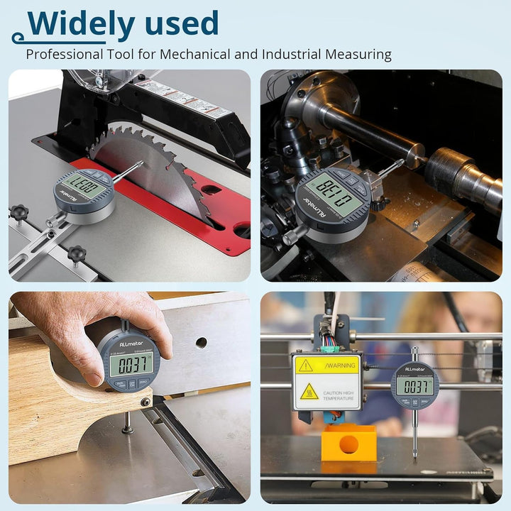 ALLmeter 0.01/0.0005'' Digital Messuhr 0-25.4 mm/1" mit Toleranzfunktion Zoll/metrische Umrechnung D