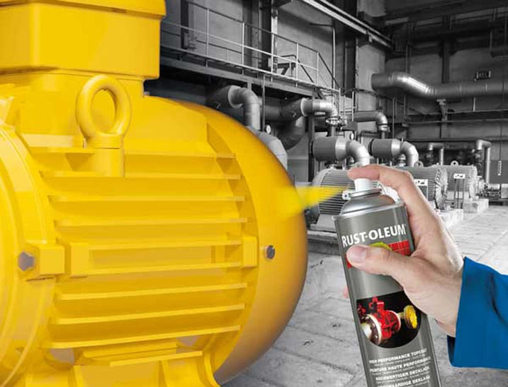 Rust-Oleum HARD HAT Decklack - Hochleistungsfähiger Industrielack-Spray zur Verwendung auf Metall, H