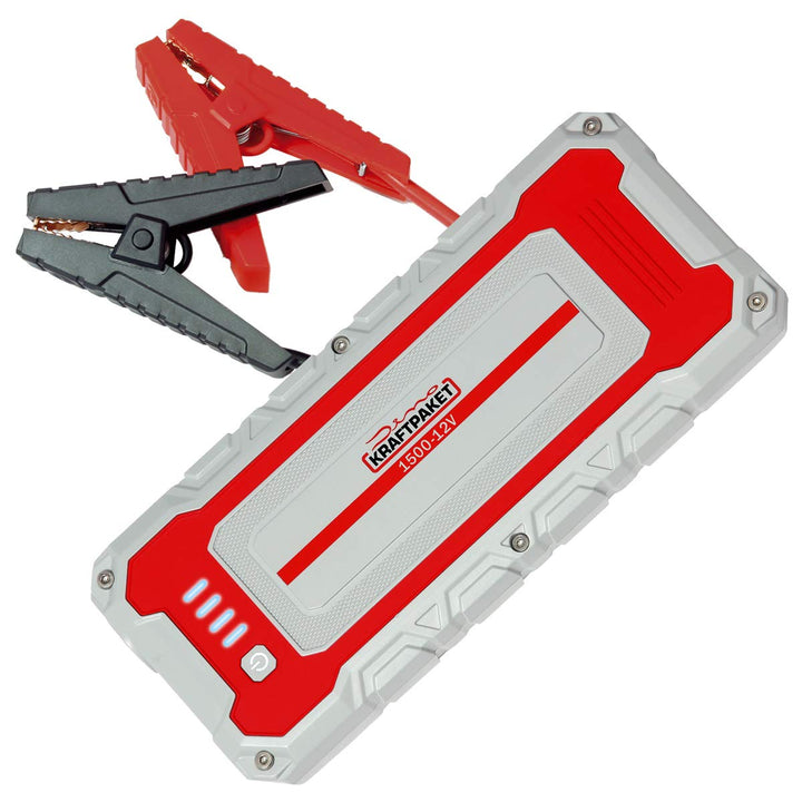 Dino KRAFTPAKET 136150 12V-1500A Starthilfegerät 62.9Wh-Die Neue kraftvolle Generation, kompatible m