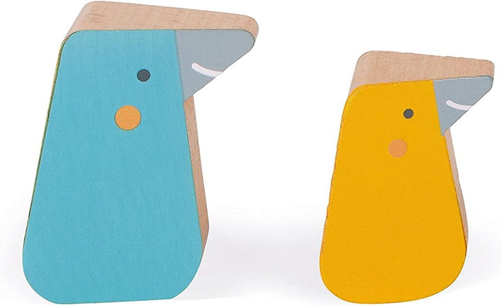 Janod - Balance-Spiel aus Holz „Büffel“ - Geschicklichkeitsspiel Entwicklung von Feinmotorik und Kon